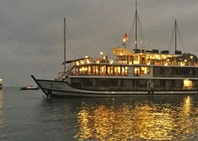 halong sunset vietnam