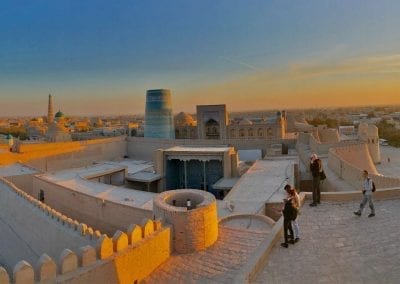 khiva sunset uzbekistan