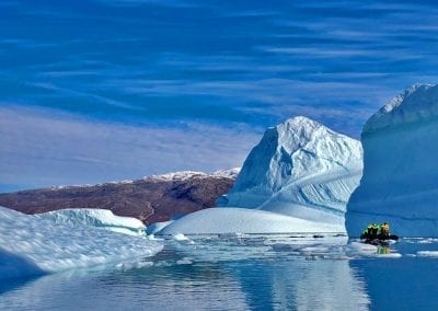 exploration icebergs au groenland