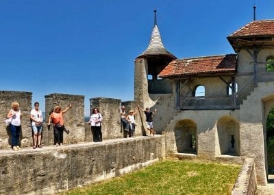 village medieval gruyere suisse