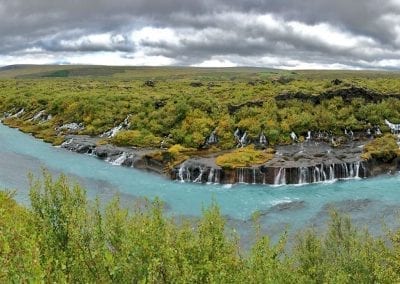 hraunfossar islande