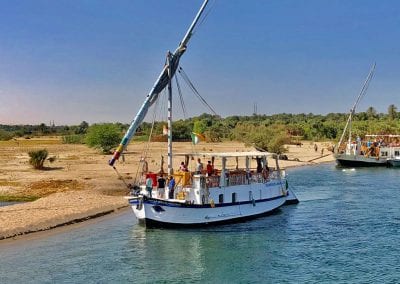 navigation sur le nil en da