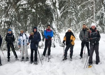 rando raquettes jura la givrine