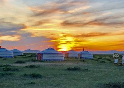 coucher de soleil sur la st