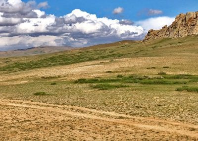 piste de la steppe mongolie