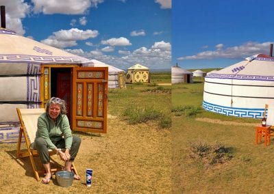 vie dans la steppe mongole